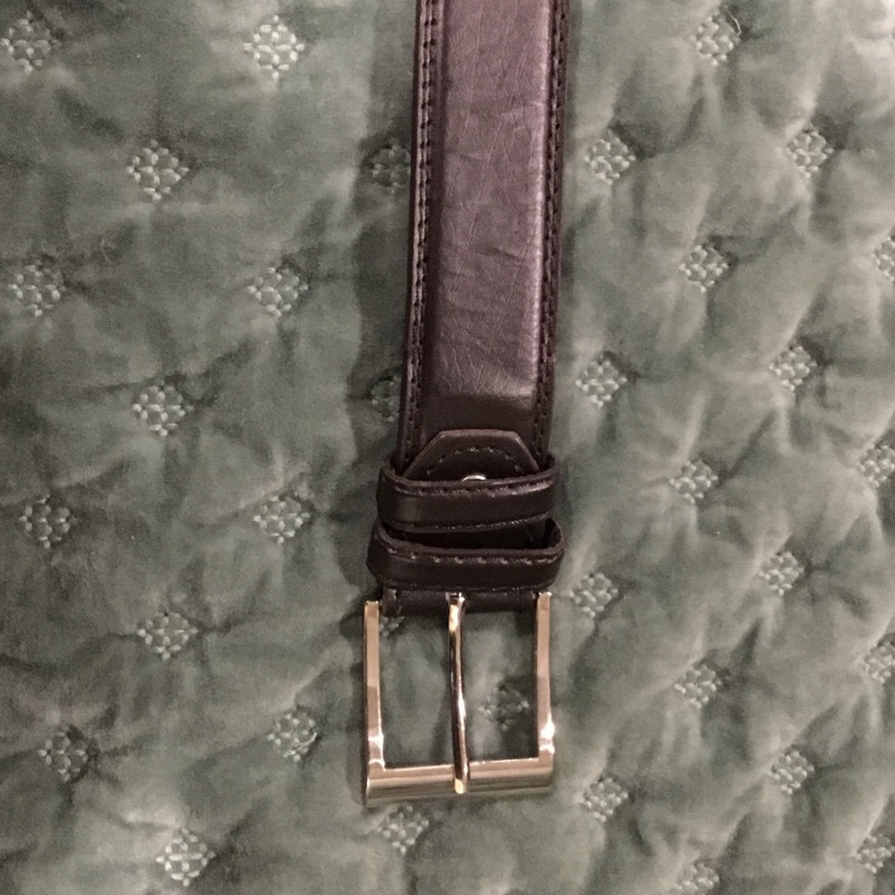 Men’s Classic Dark Brown Leather Belt